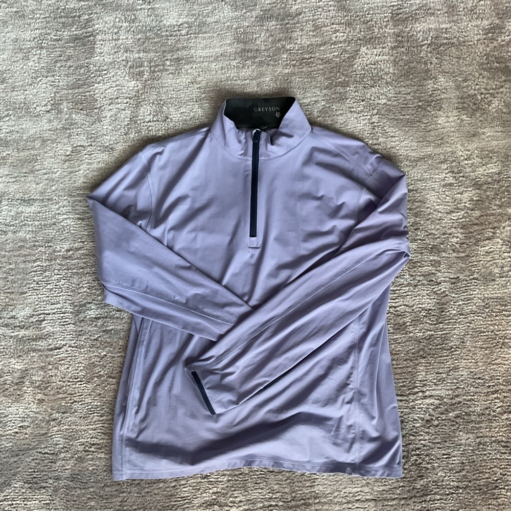 Greyson Tate Lavender Quarter-Zip Pullover